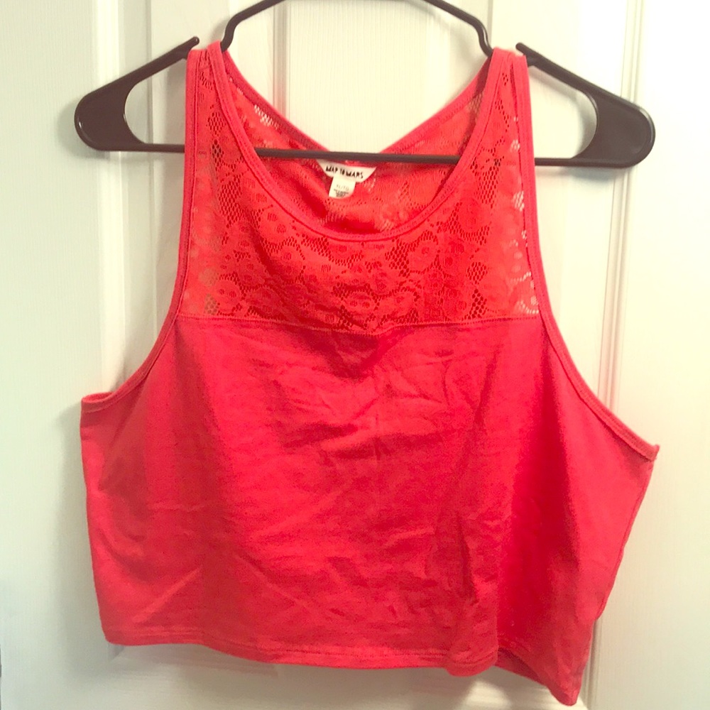 Hot pink crop top